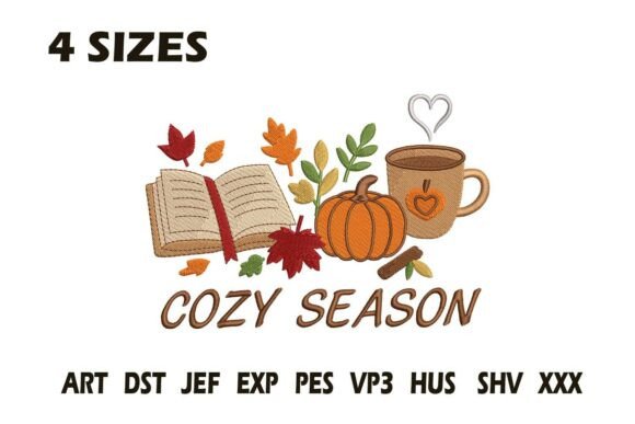 Cozy Season Book Pumpkin Embroidery Review