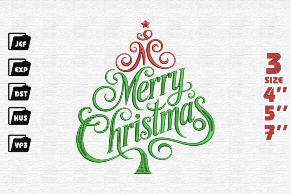 Elegant Merry Christmas Embroidery Design Review