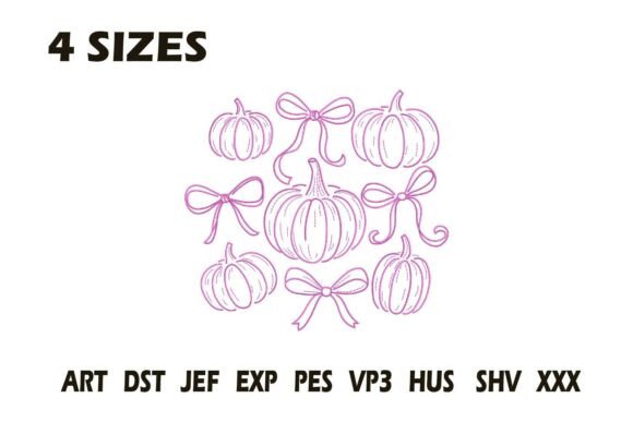 Pumpkins and Bows Embroidery Design Review