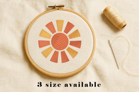 Retro Sunburst Embroidery Design Review