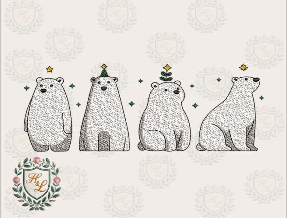 Review: Christmas Polar Bear Embroidery Files