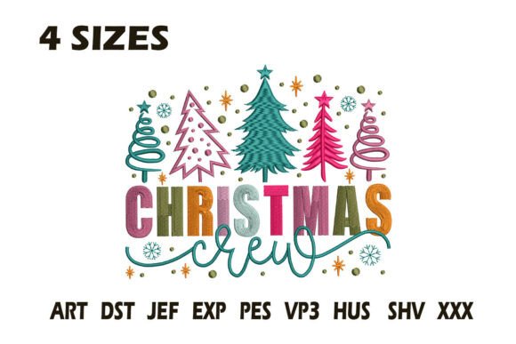 Review: Colorful Christmas Crew Embroidery Design