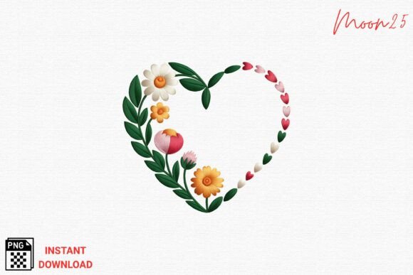 Review: Floral Heart Frame Embroidery PNG
