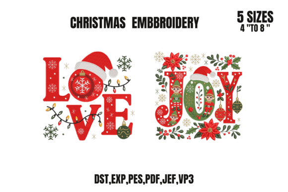Review: JOY LOVE Christmas Art Embroidery Bundle
