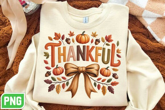 Review: Thankful Thanksgiving Embroidery PNG for Apparel