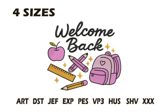 Review: Welcome Back Embroidery Design for Boutique Sweatshirts