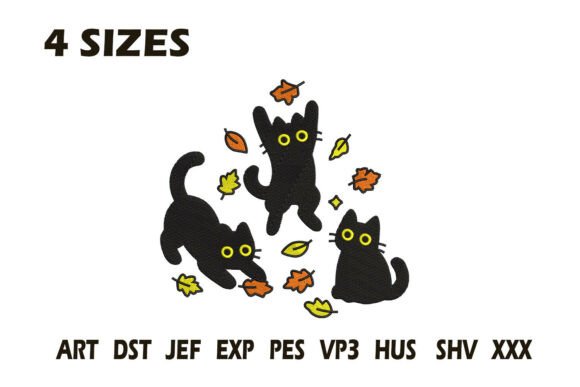 Reviewing Black Cats Autumn Embroidery for Real Projects