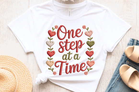 Reviewing One Step at a Time Embroidery PNG