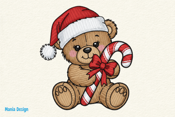 Reviewing the Embroidery Look Santa Teddy Bear PNG