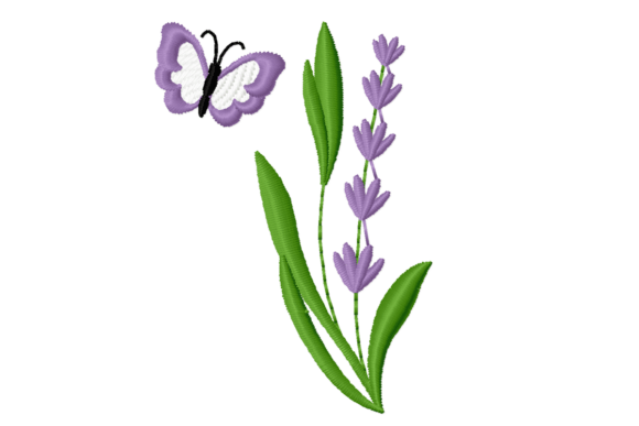 Reviewing the Lavender Flower Butterfly Embroidery