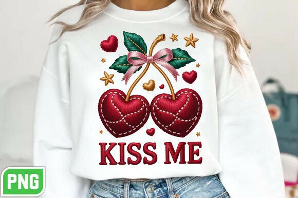 Reviewing the Valentine Kiss Me Embroidery PNG