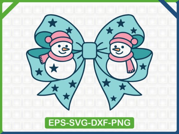 Snowman Bow Embroidery SVG Design Review